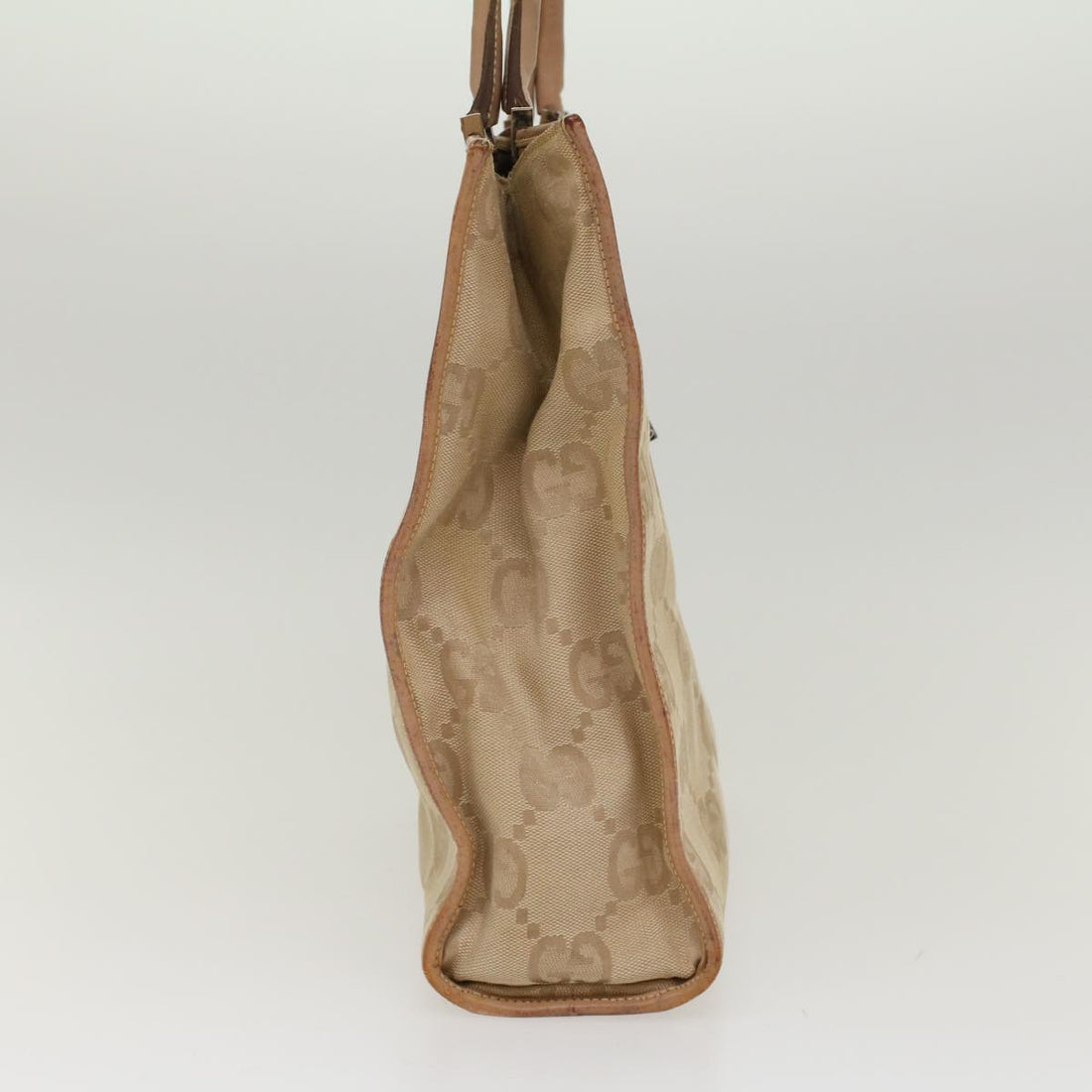 GUCCI VS Canvas Jackie Tote Bag Beige  47994