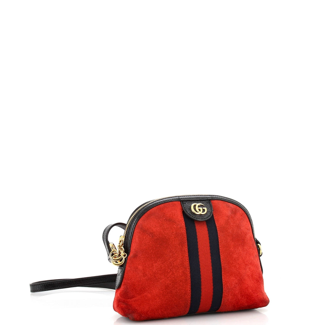Ophidia Dome Shoulder Bag Suede Small