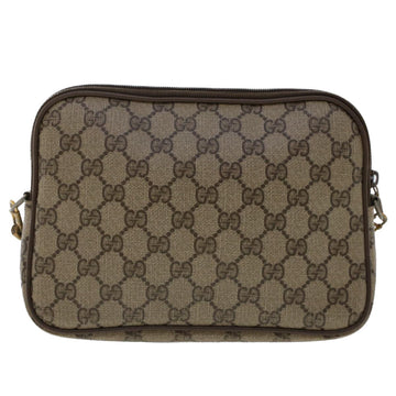 GUCCI VS Canvas Shoulder Bag PVC Leather Beige  48136