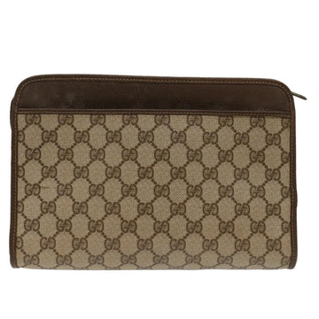 GUCCI VS Canvas Clutch Bag PVC Leather Beige 97.01.037  48147