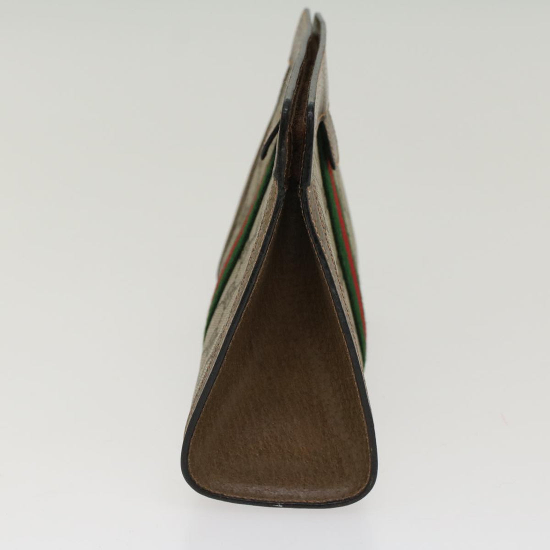 GUCCI VS Canvas Web Sherry Line Clutch Bag Beige Red Green 89.01.001  48199