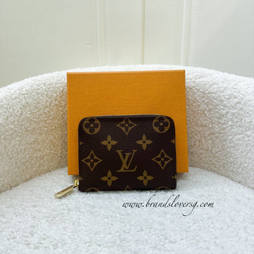 LV Zippy Card Holder / Coin Purse in Monogram Canvas GHW