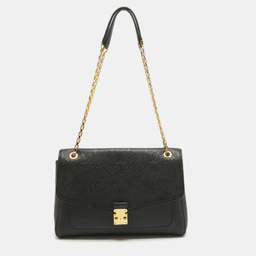 Black Monogram Empreinte Leather St Germain MM Bag