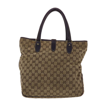 GUCCI VS Canvas Jackie Tote Bag Beige Purple  49056