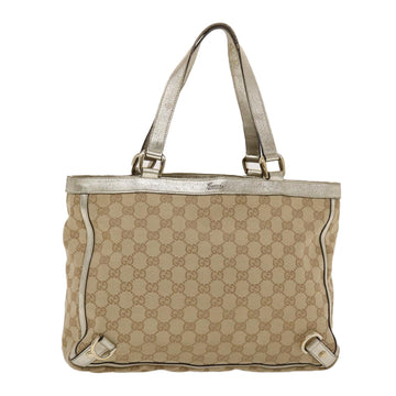 GUCCI VS Canvas Tote Bag Beige Gold  49062