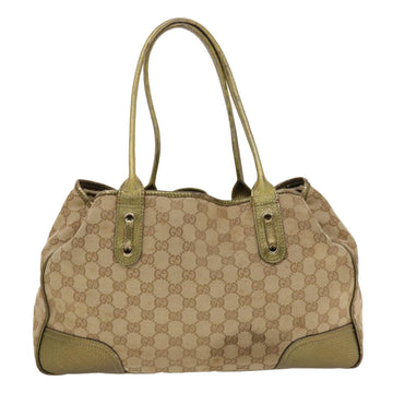 GUCCI VS Canvas Shoulder Bag Beige Gold  49063