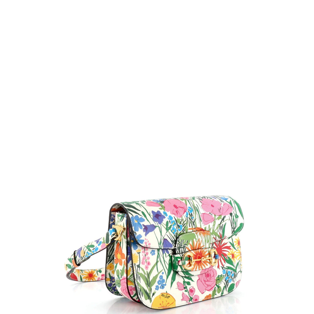 x Ken Scott Horsebit 1955 Shoulder Bag Printed Leather Small