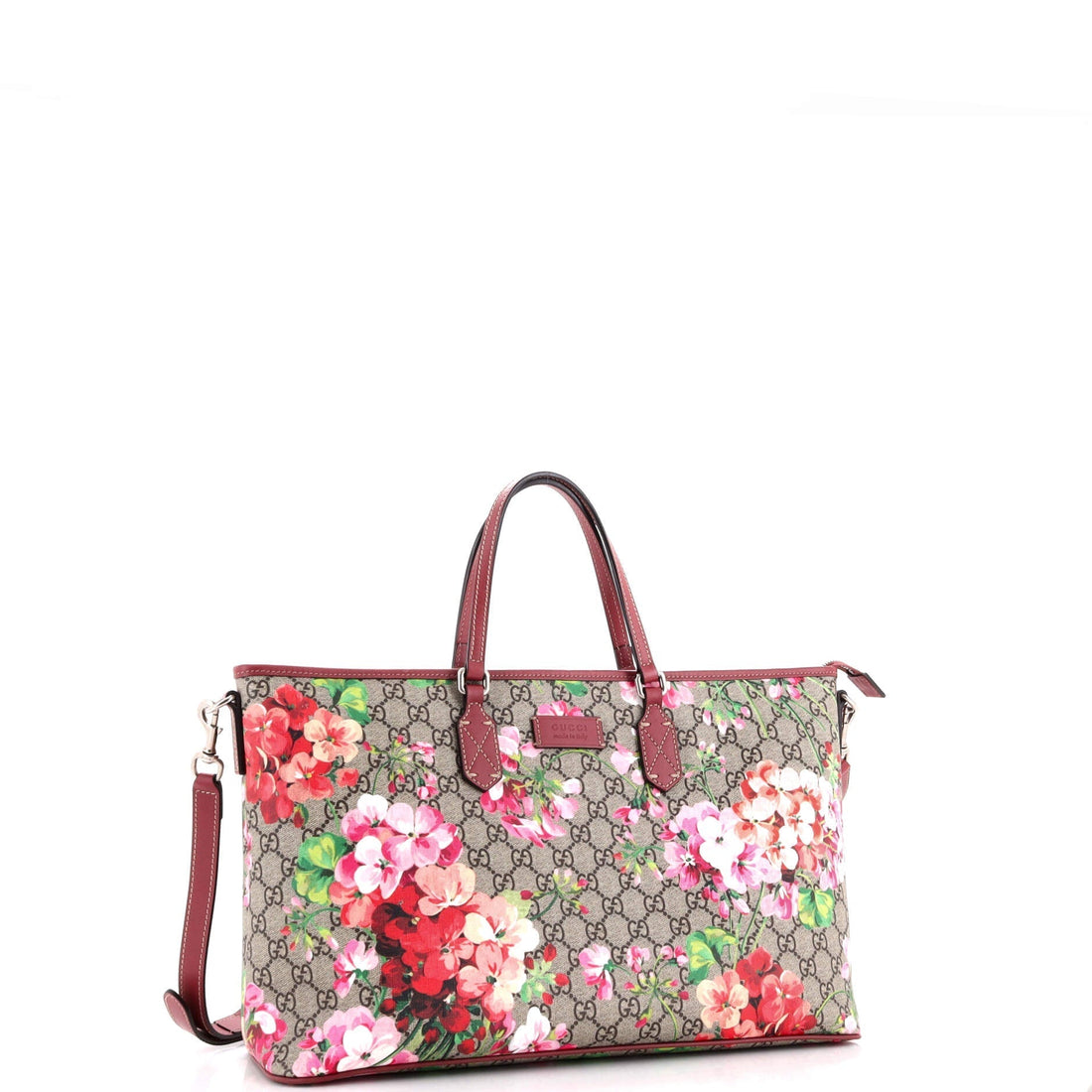 Convertible Zip Tote Blooms Print VS Coated Canvas Large