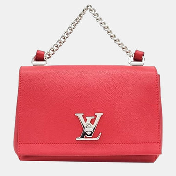 Red Leather Rockme II BB Top Handle Bag