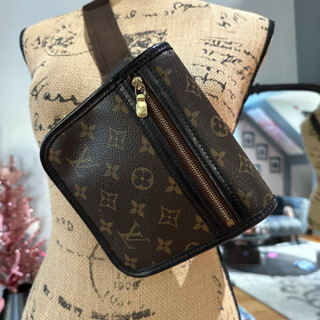 The Peacock Belt Bag -CS Louis Vuitton Monogram in Black