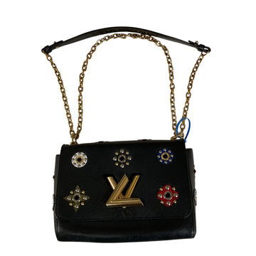 Crossbody Luxury Designer By Louis Vuitton In Black & Gold, Size:Medium