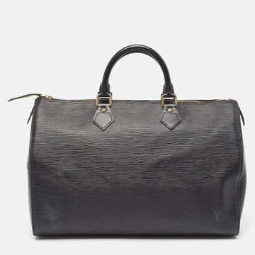 Black Epi Leather Speedy 35 Bag