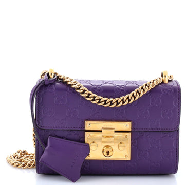 Padlock Shoulder Bag Guccissima Leather Small