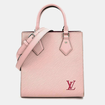 Pink Leather BB Sac Plat Tote Bag