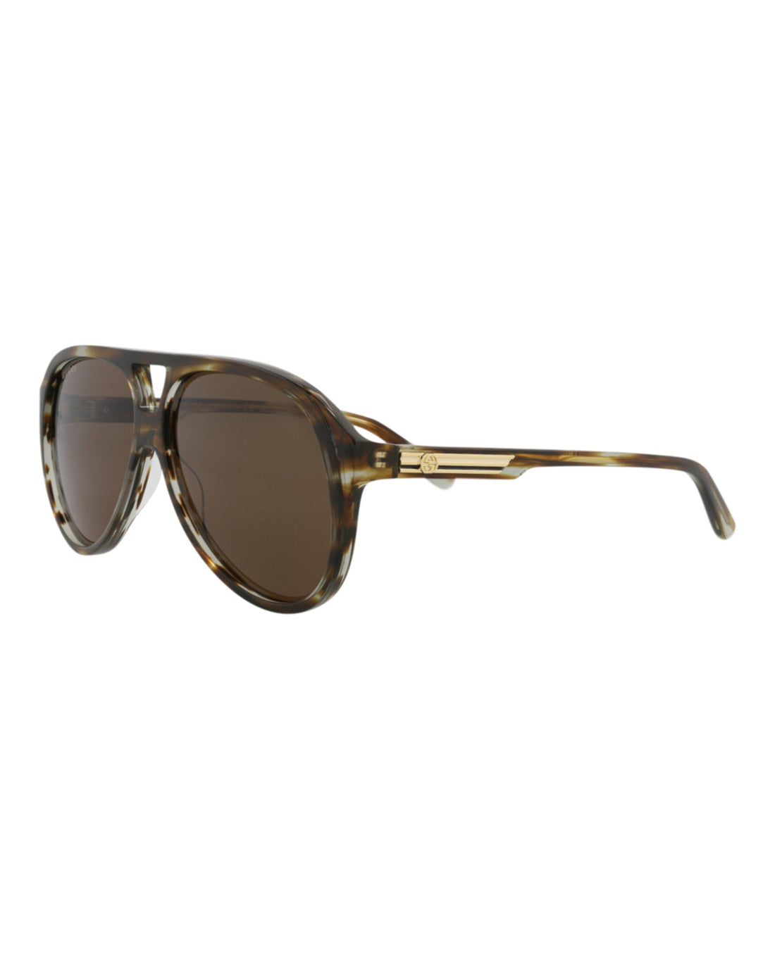 Aviator-Frame Recycled Acetate Sunglasses