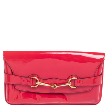 Pink Patent Leather Bright Bit Clutch