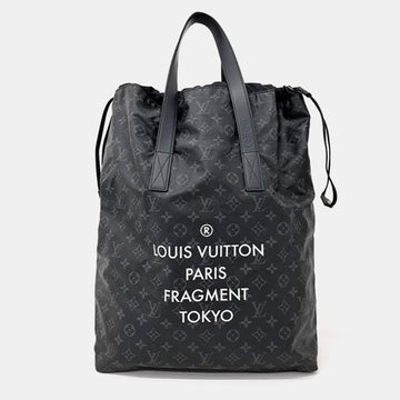 x Fragment Black Monogram Eclipse Canvas Clutch