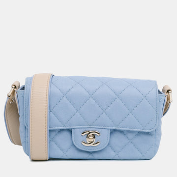 CC Quilted Caviar Single Flap