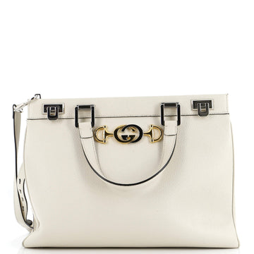 GUCCI Zumi Top Handle Bag Leather Medium