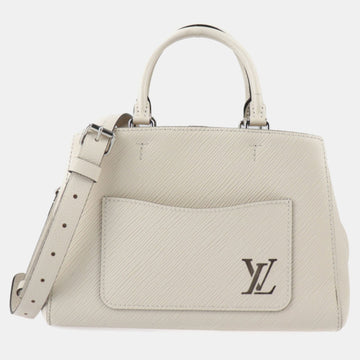 Cream Epi Leather Marelle BB Shoulder Bag With Pouch