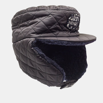 Black Quilted Coco Neige Trapper Hat M