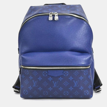 Blue Leather Taigarama Discovery Backpack