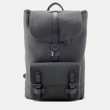 Noir Taurillon Leather Christopher Slim Backpack