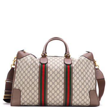 Ophidia Carry On Duffle Bag VS Coated Canvas and Leather Large