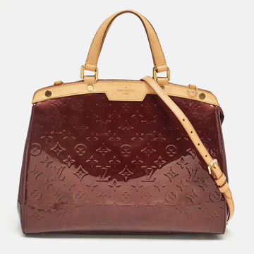 Rouge Fauviste Monogram Vernis Brea GM Bag