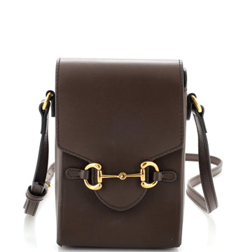 GUCCI Horsebit 1955 Crossbody Bag Leather Mini