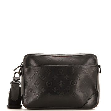 Duo Messenger Bag Monogram Shadow Leather