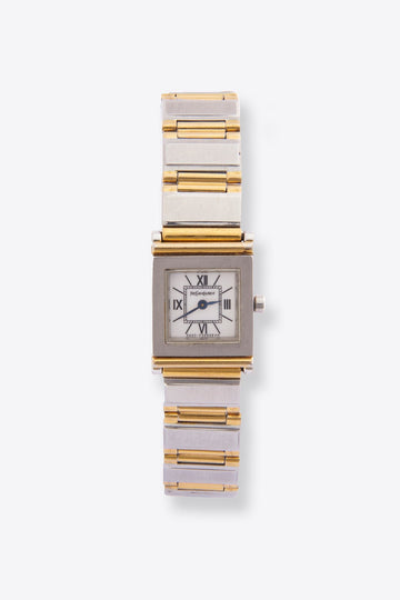Vintage YSL Gold and Silver Plated Watch
