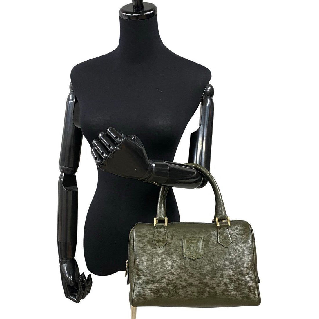 Celine Triomphe Boston Bag  Leather Handbag