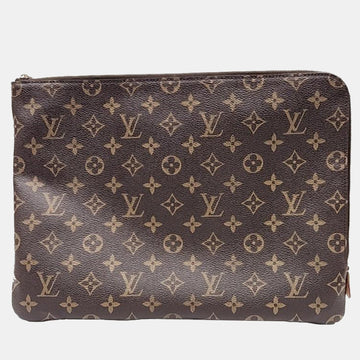 Brown Monogram Canvas Etui Voyage MM Clutch
