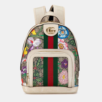 Small GG Supreme Flora Ophidia Backpack