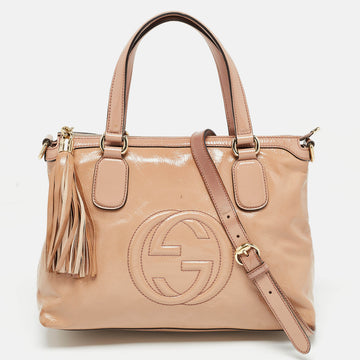 Pink Patent Leather Soho Working Tote