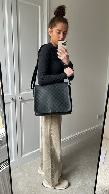 Louis Vuitton PM District Messenger Bag Damier Graphite