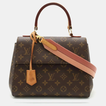 Brown Coated Canvas BB Cluny Shoulder Bag