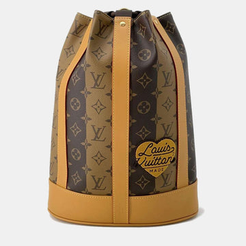x Nigo Brown Monogram Reverse Randonnee Backpack