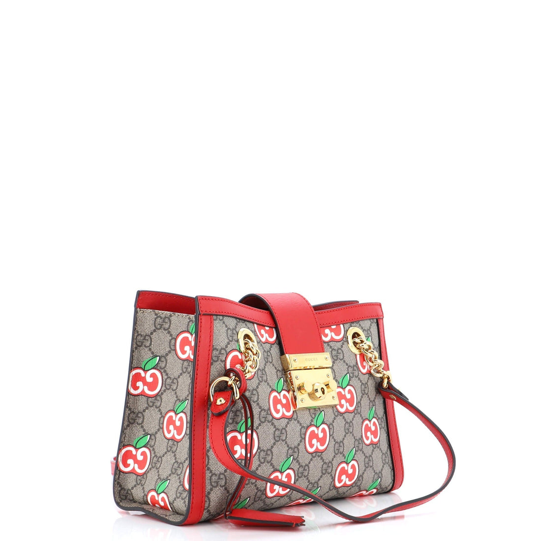 Padlock Chain Tote Printed VS Coated Canvas Small
