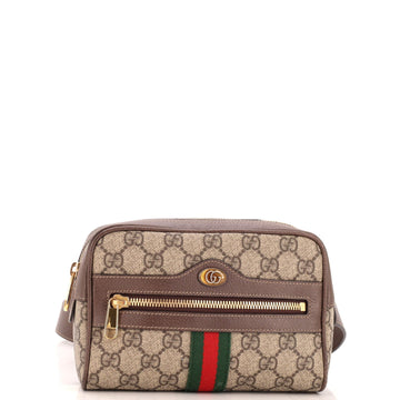 GUCCI Ophidia Belt Bag GG Coated Canvas Small