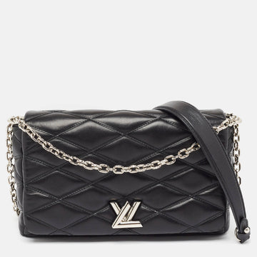 Black Leather Malletage GO-14 MM Bag
