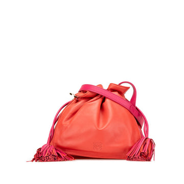 Loewe Anagram Flamenco22 Leather Shoulder Bag