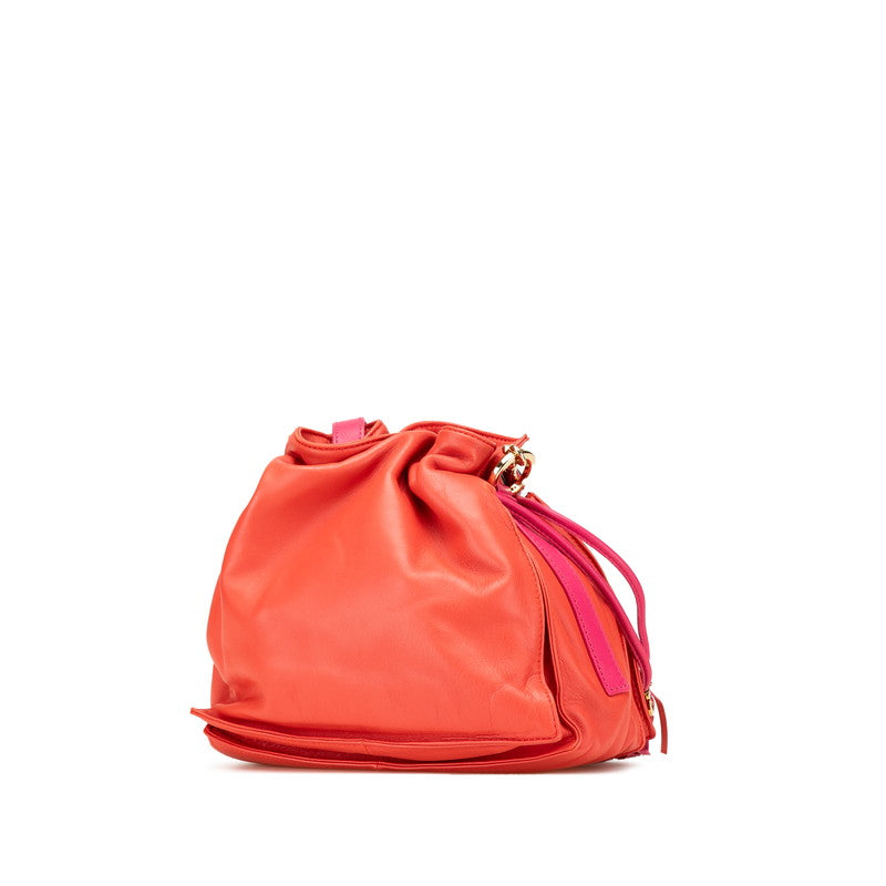 Loewe Anagram Flamenco22 Leather Shoulder Bag