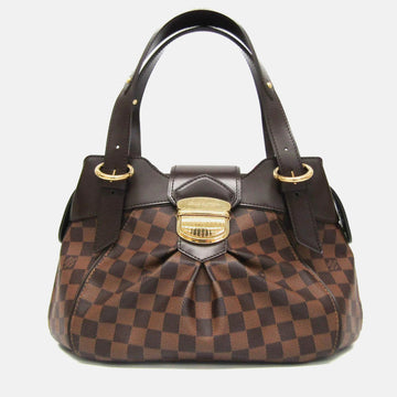 Brown Damier Ebene Canvas Sistina PM Hobo Bag