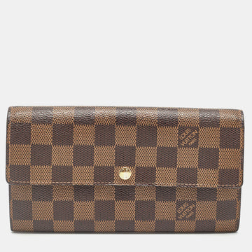 Damier Ebene Canvas Sarah Wallet
