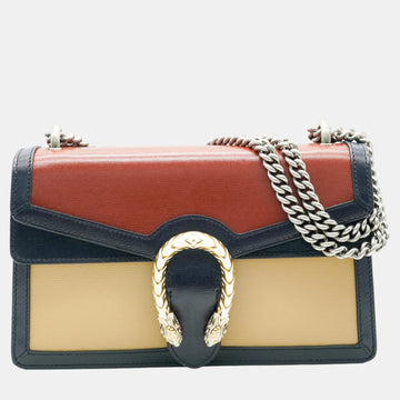 Tricolour Leather Small Dionysus Shoulder Bag