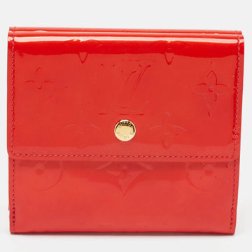Red Monogram Vernis Elise Wallet