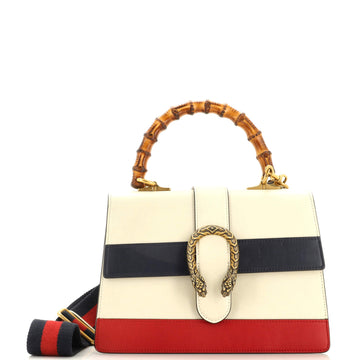 GUCCI Dionysus Bamboo Top Handle Bag Colorblock Leather Medium