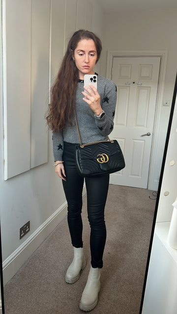Gucci VS Black Marmont Medium Shoulder Bag